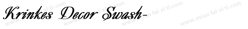 Krinkes Decor Swash字体转换